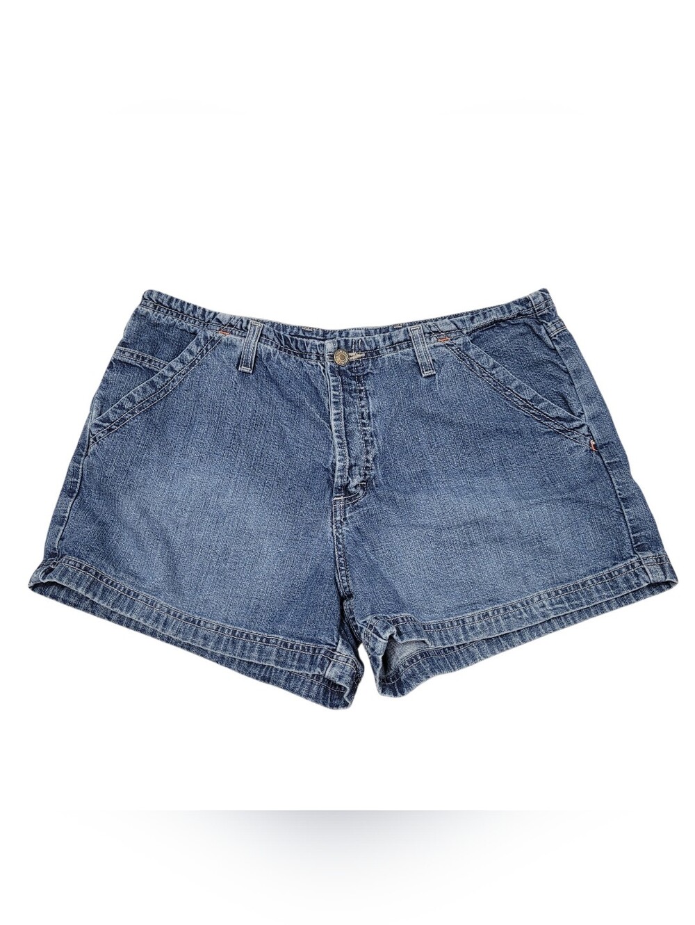 American Eagle Outfitters Women's Size 12 Denim Shorts Vintage Y2K Button Fly